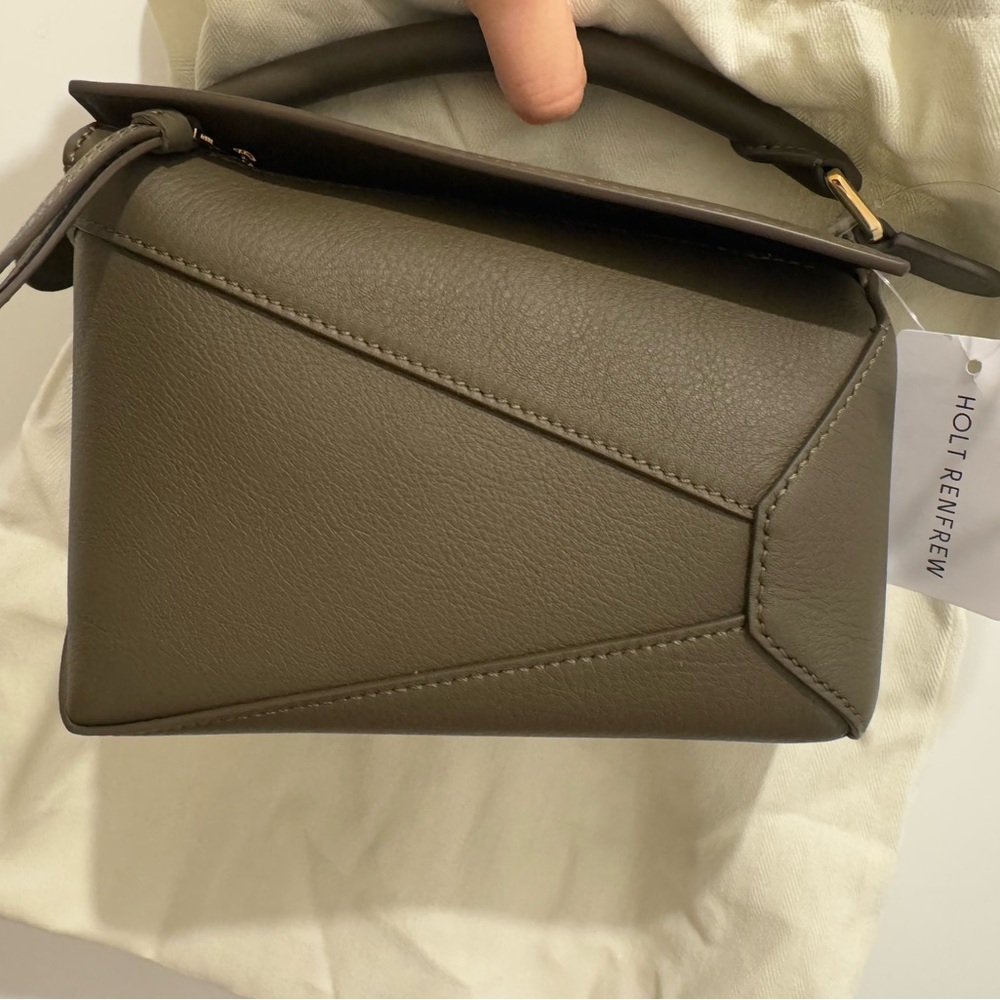 Loewe Mini Puzzle handbad Khaki Green